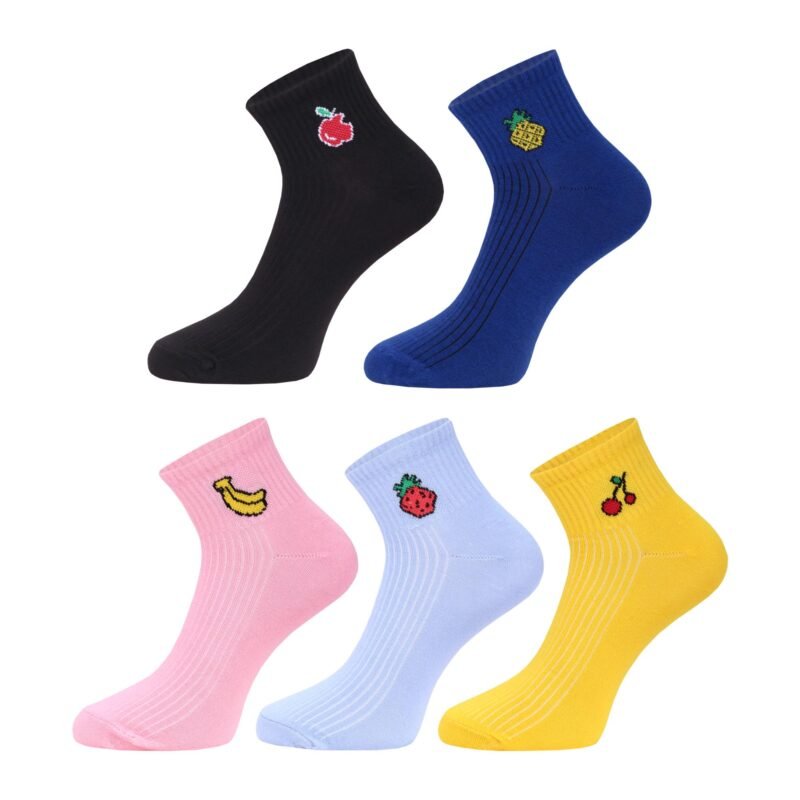 Sweet Fruits Women's Cotton Socks for all day use